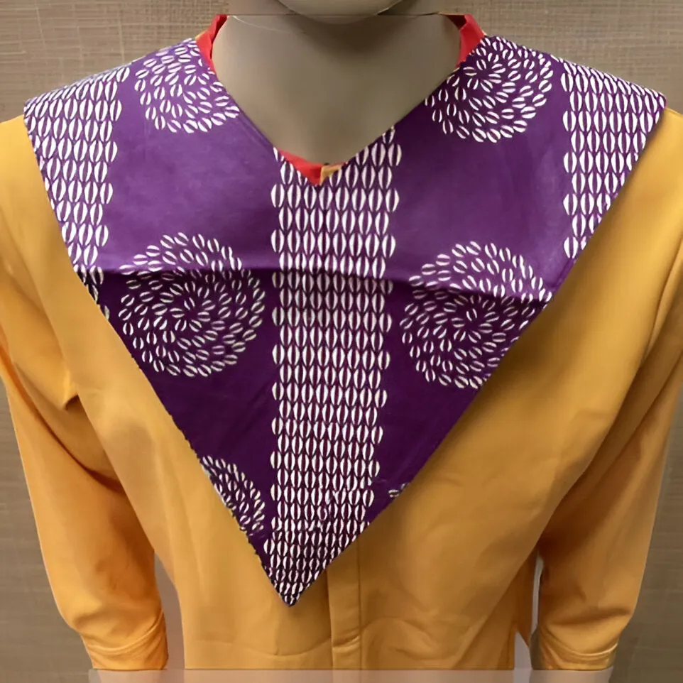Unisex African Print Reversible Shoulder Collar (Print A)