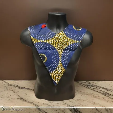 Unisex African Print Reversible Shoulder Collar (Print D)