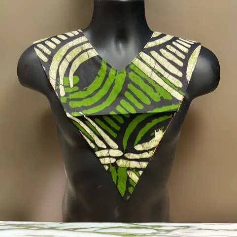 Unisex African Print Reversible Shoulder Collar (Print F)