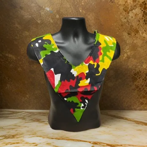 Unisex African Print Reversible Shoulder Collar (Print I)