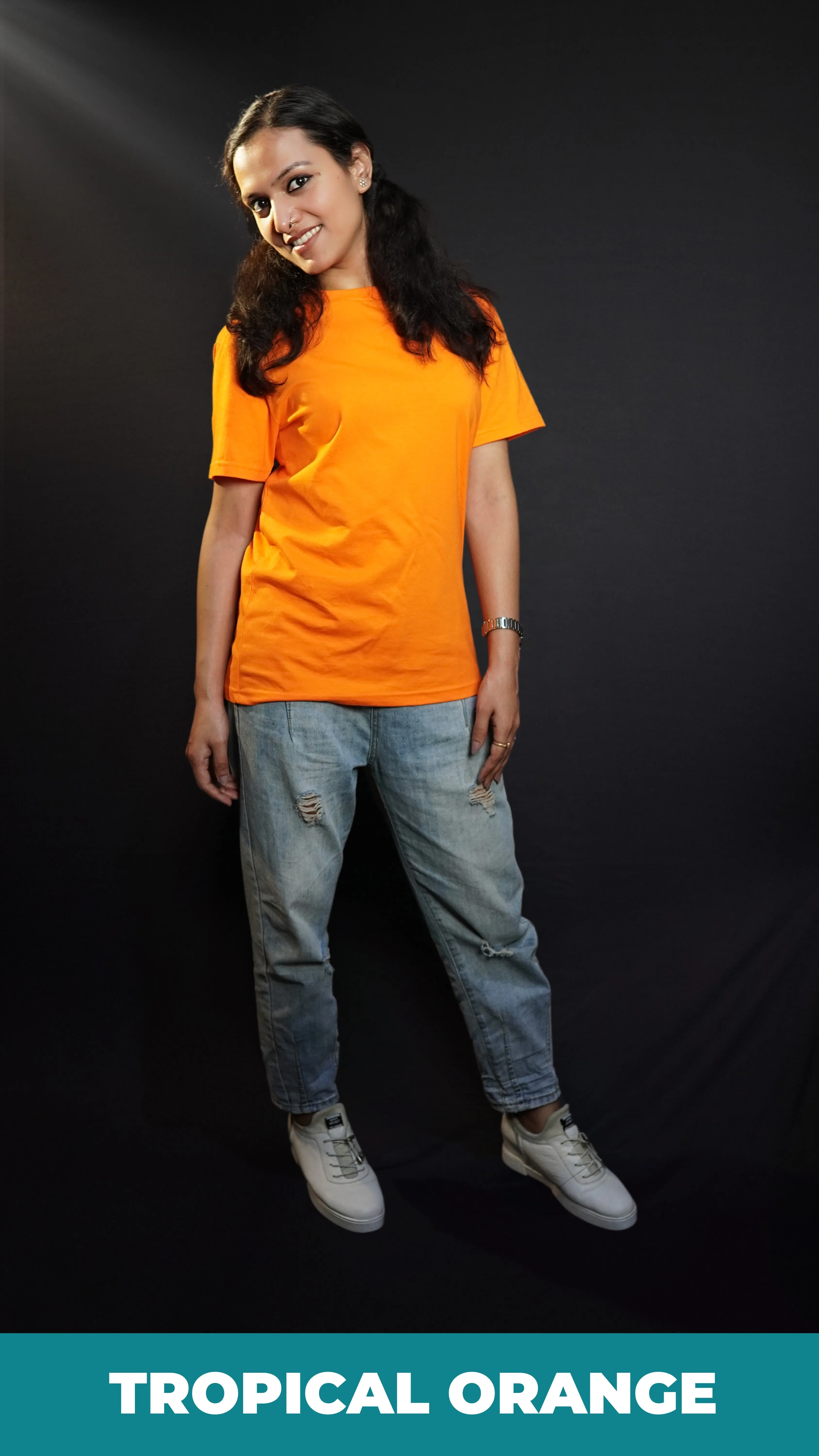 Unisex Tropical Orange T shirt