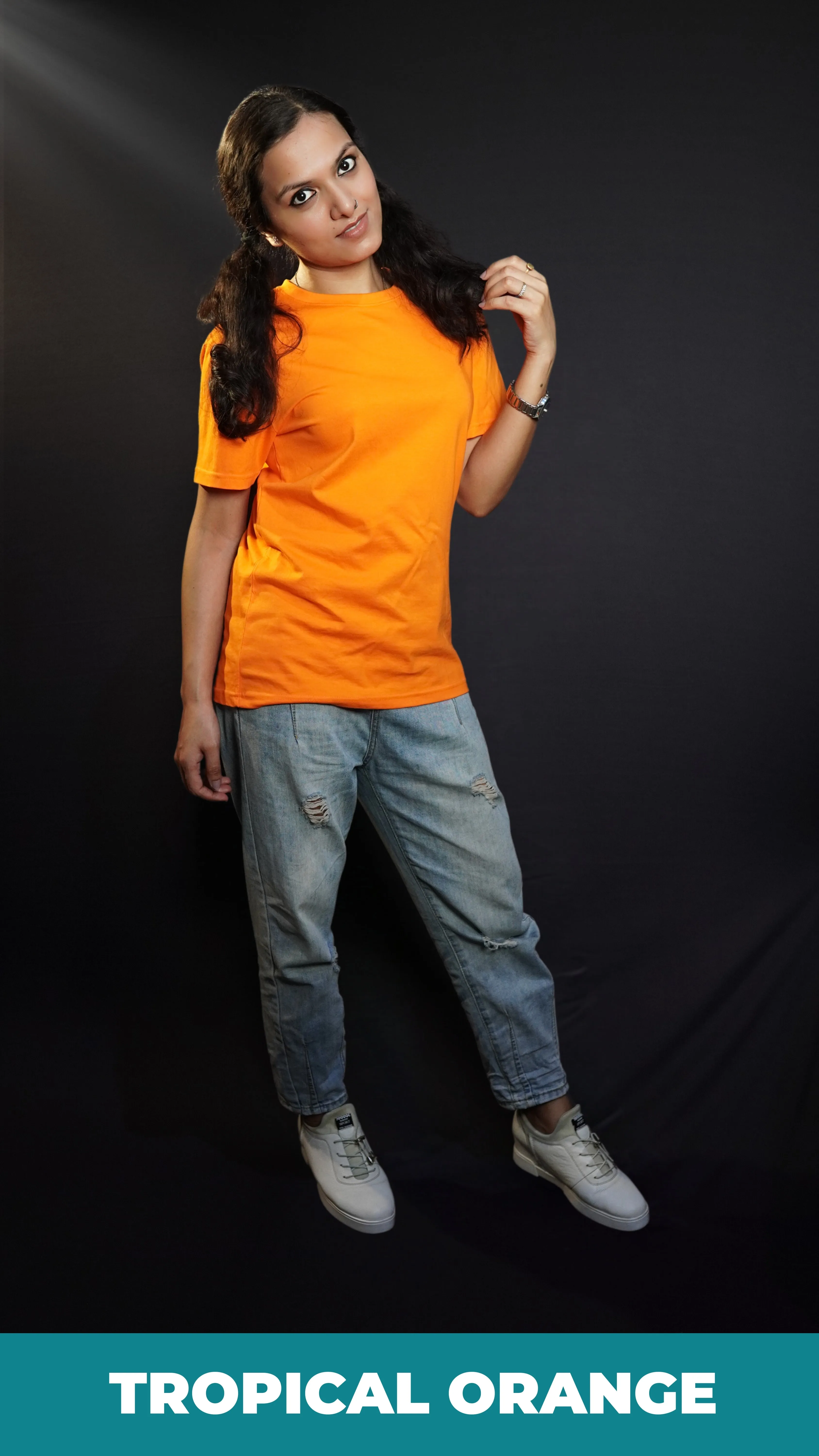 Unisex Tropical Orange T shirt