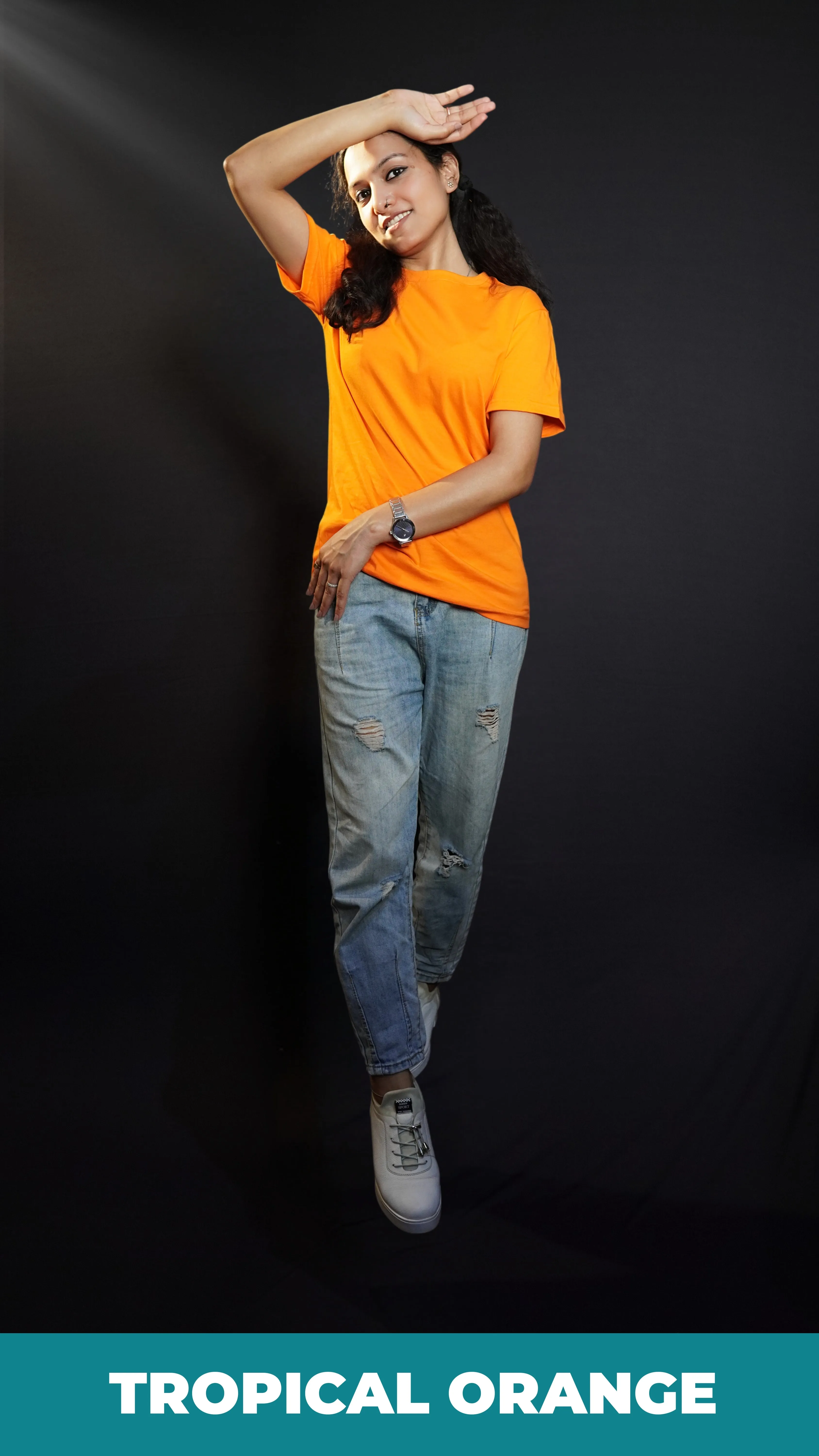 Unisex Tropical Orange T shirt
