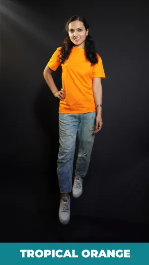 Unisex Tropical Orange T shirt