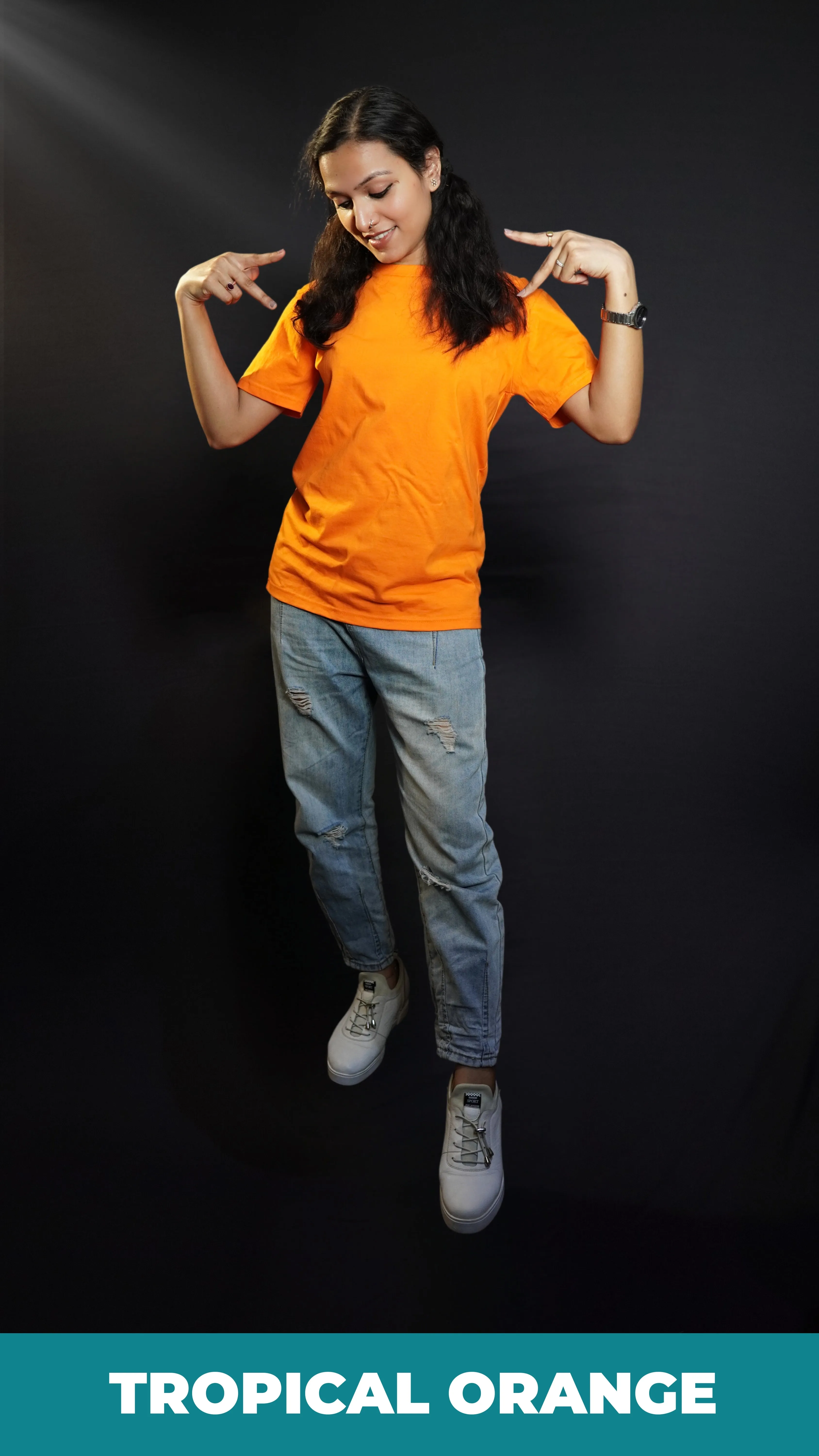 Unisex Tropical Orange T shirt