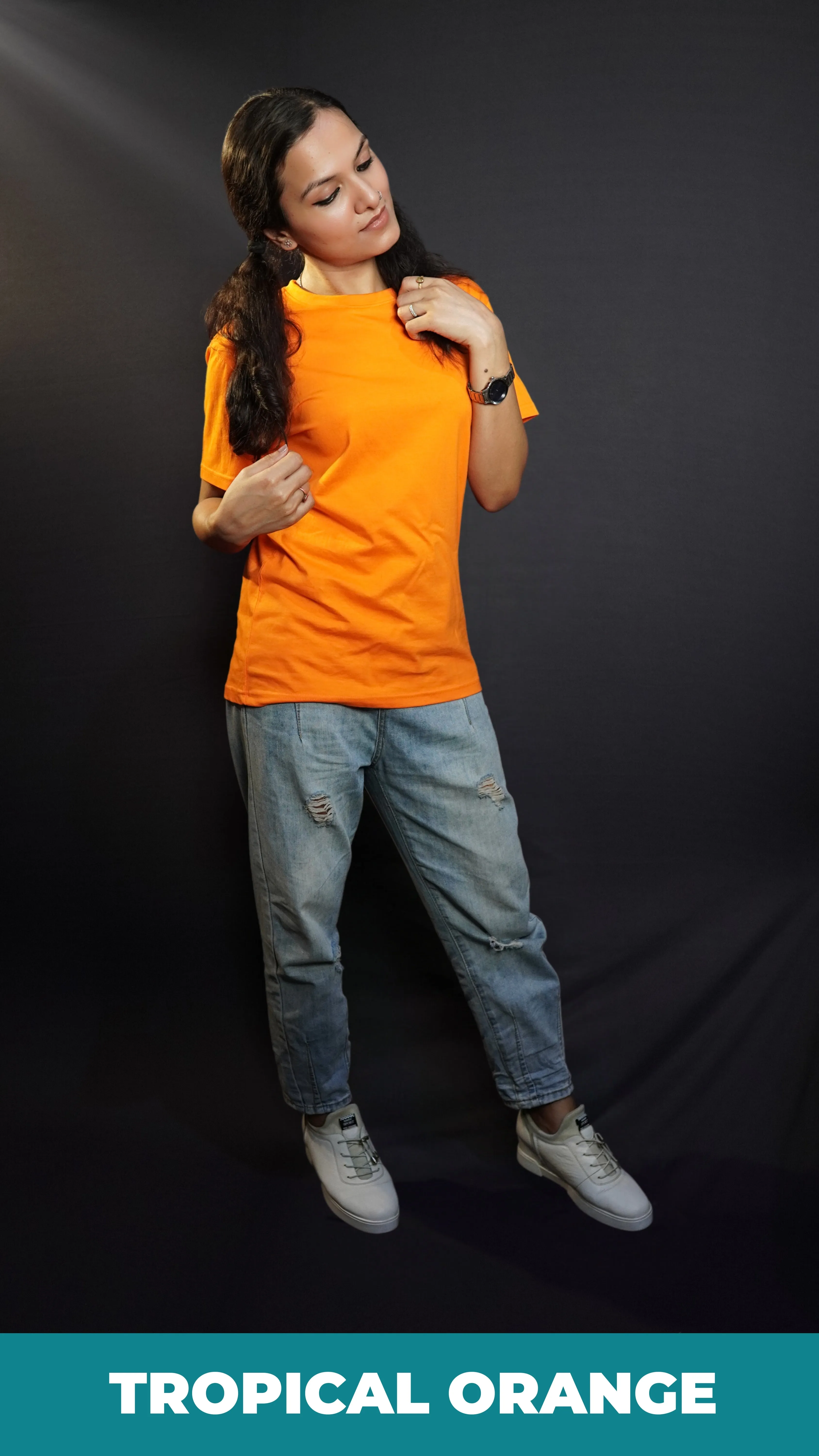 Unisex Tropical Orange T shirt