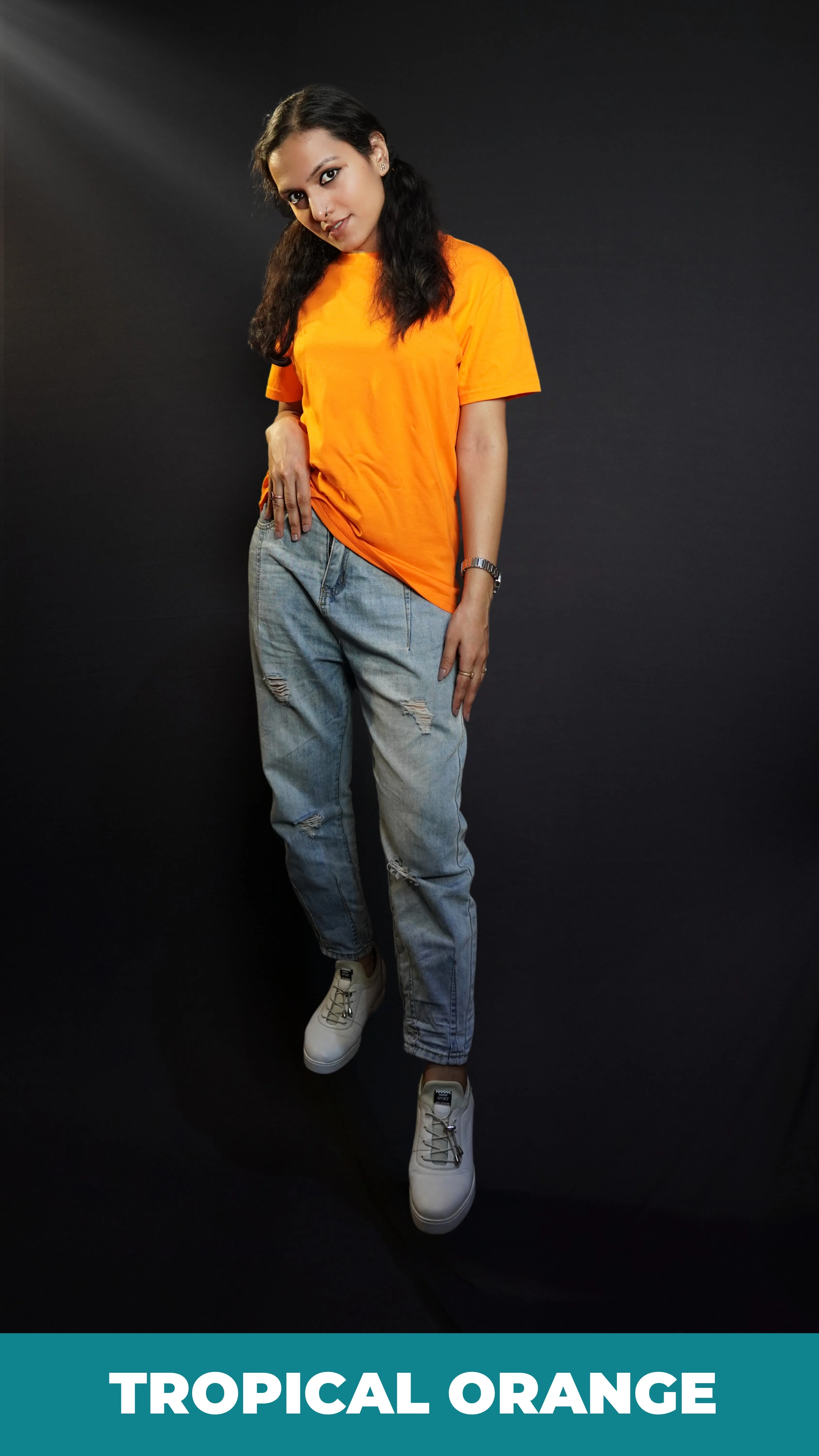 Unisex Tropical Orange T shirt
