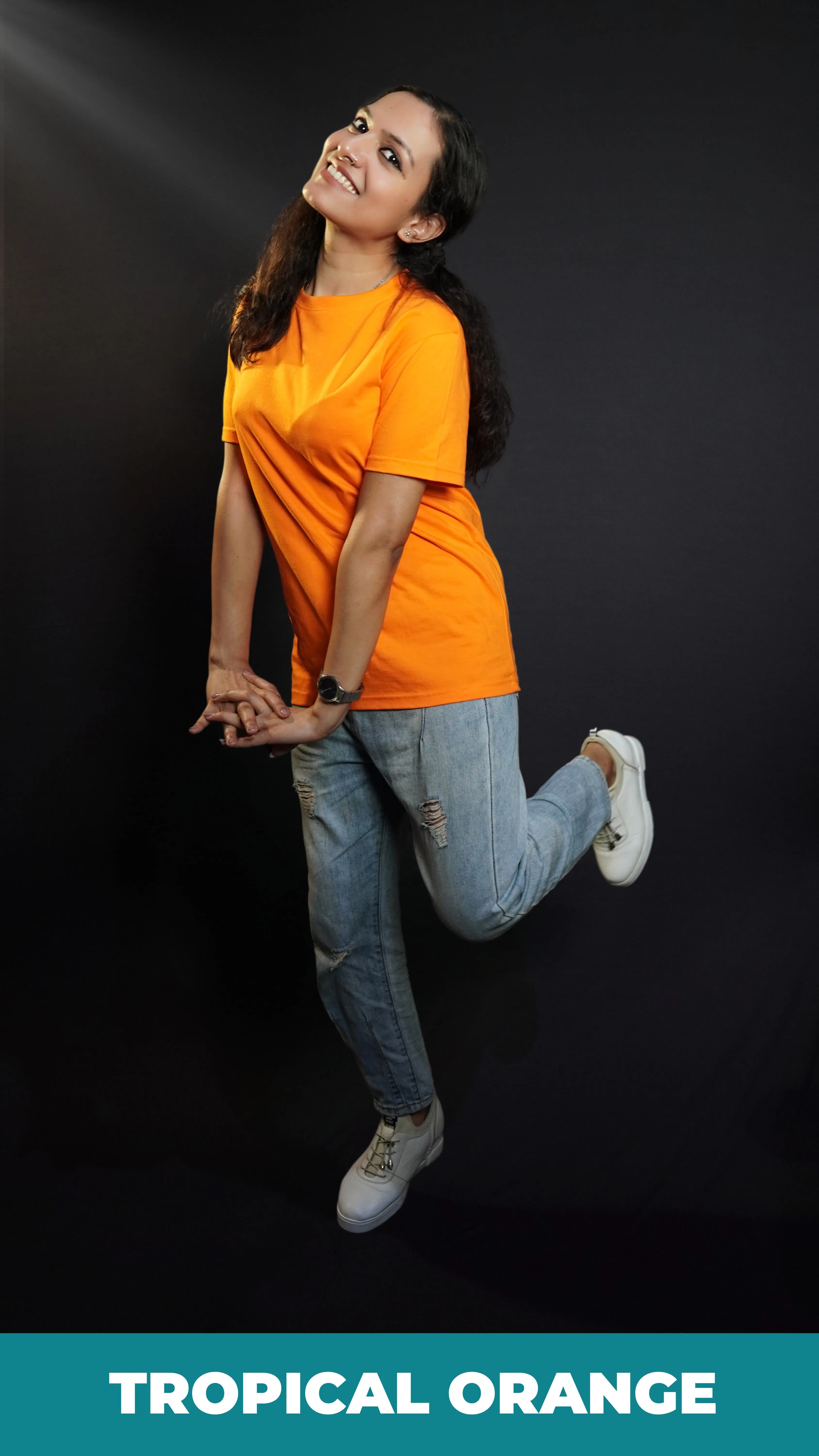 Unisex Tropical Orange T shirt