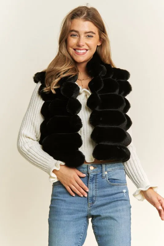 Vegan Fur Crop Vest