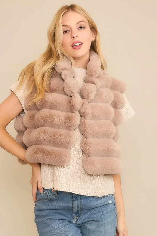 Vegan Fur Crop Vest