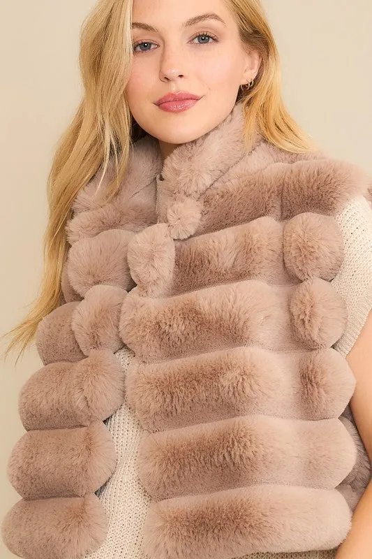 Vegan Fur Crop Vest