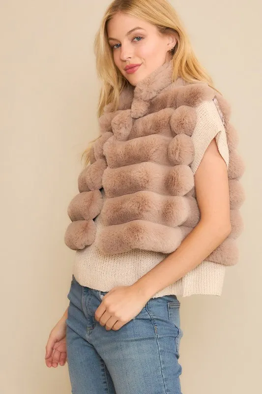 Vegan Fur Crop Vest