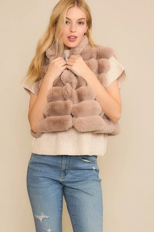 Vegan Fur Crop Vest