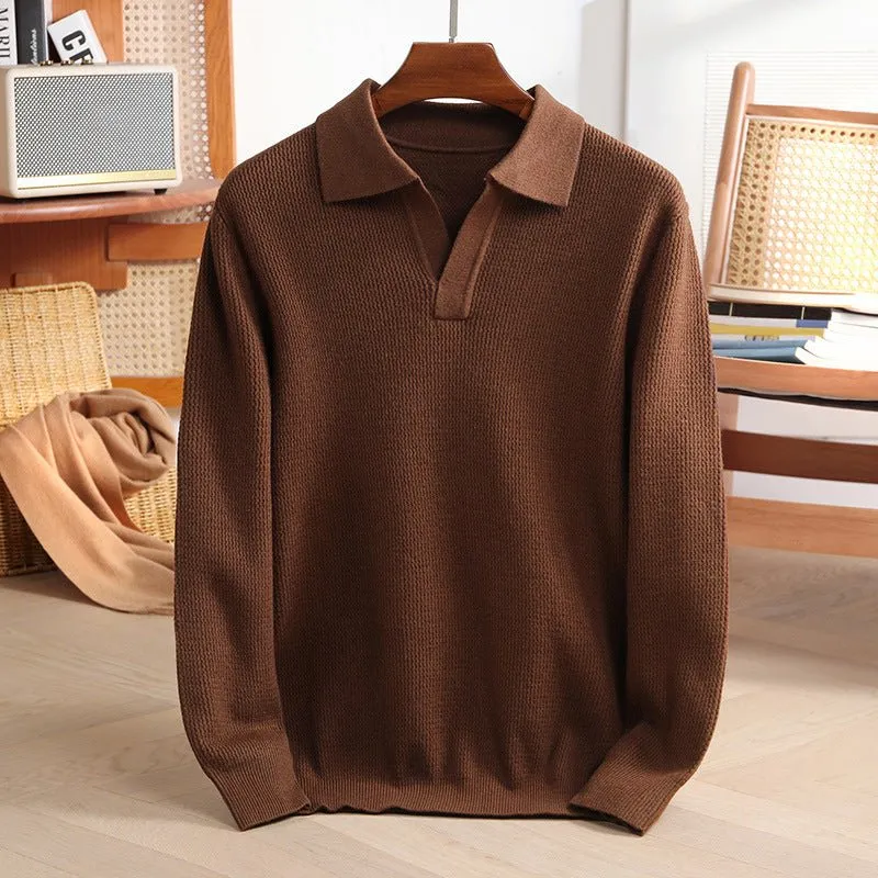 Victor Lévêque Knit Polo Sweater