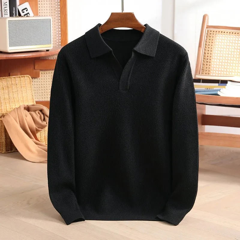 Victor Lévêque Knit Polo Sweater