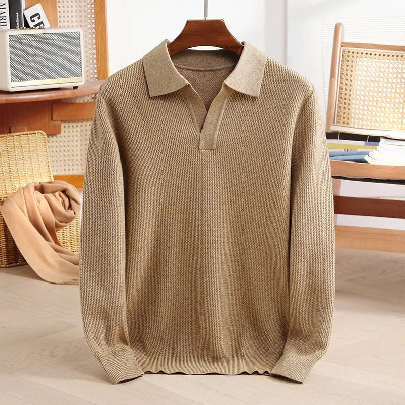 Victor Lévêque Knit Polo Sweater