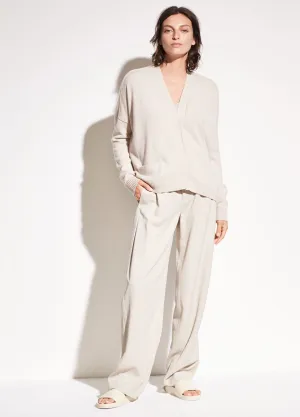 Vince Cream Cashmere Snap Cardigan