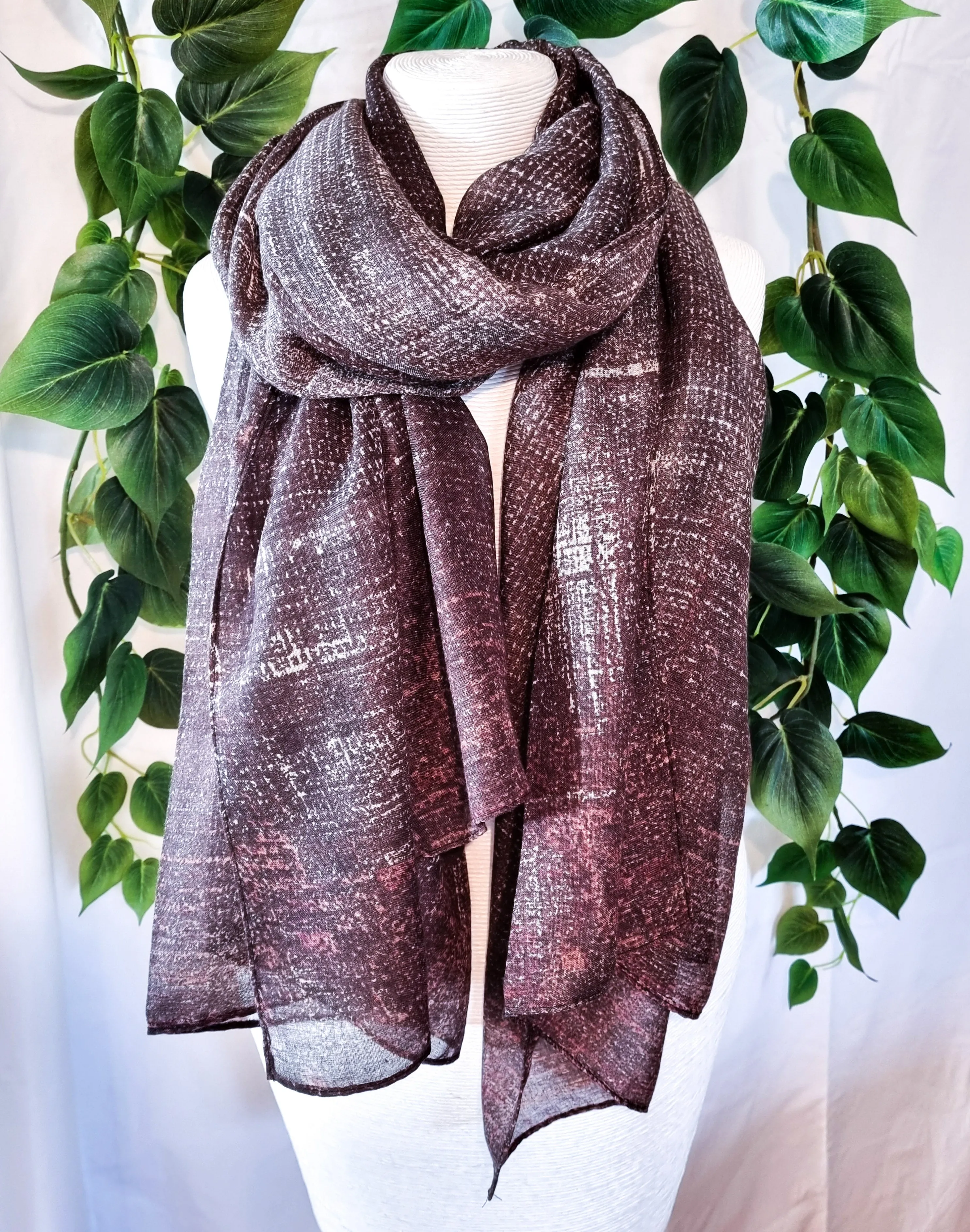 Viscose Scarf - Plain Black