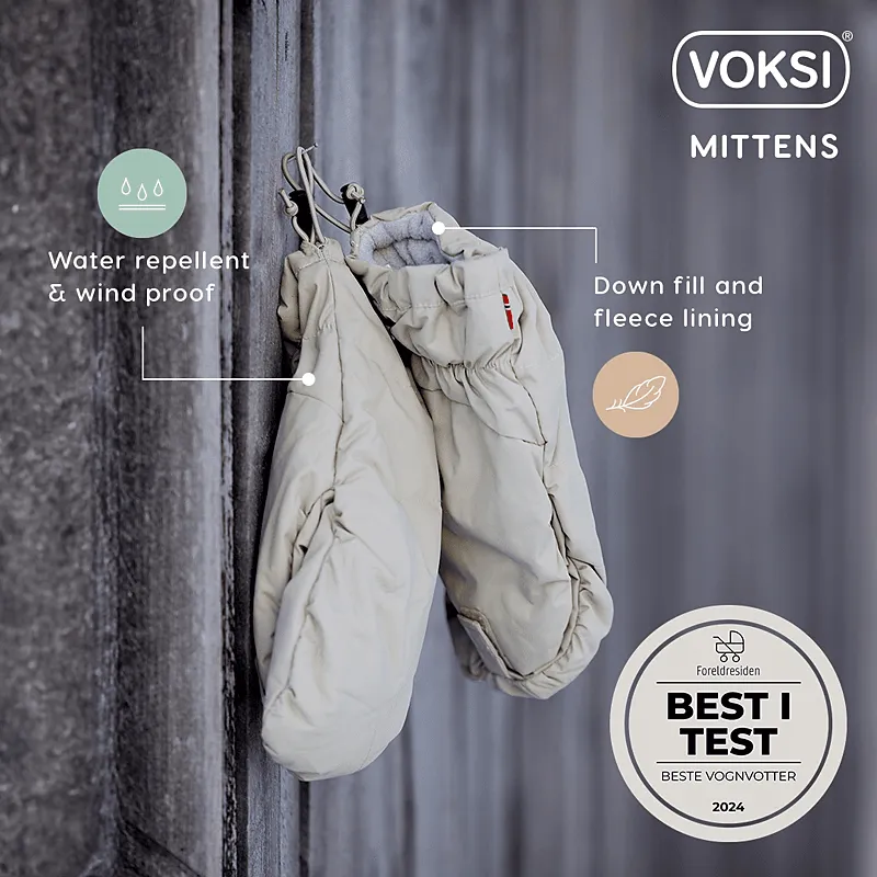 Voksi Pushchair Mittens - Seashell Sand