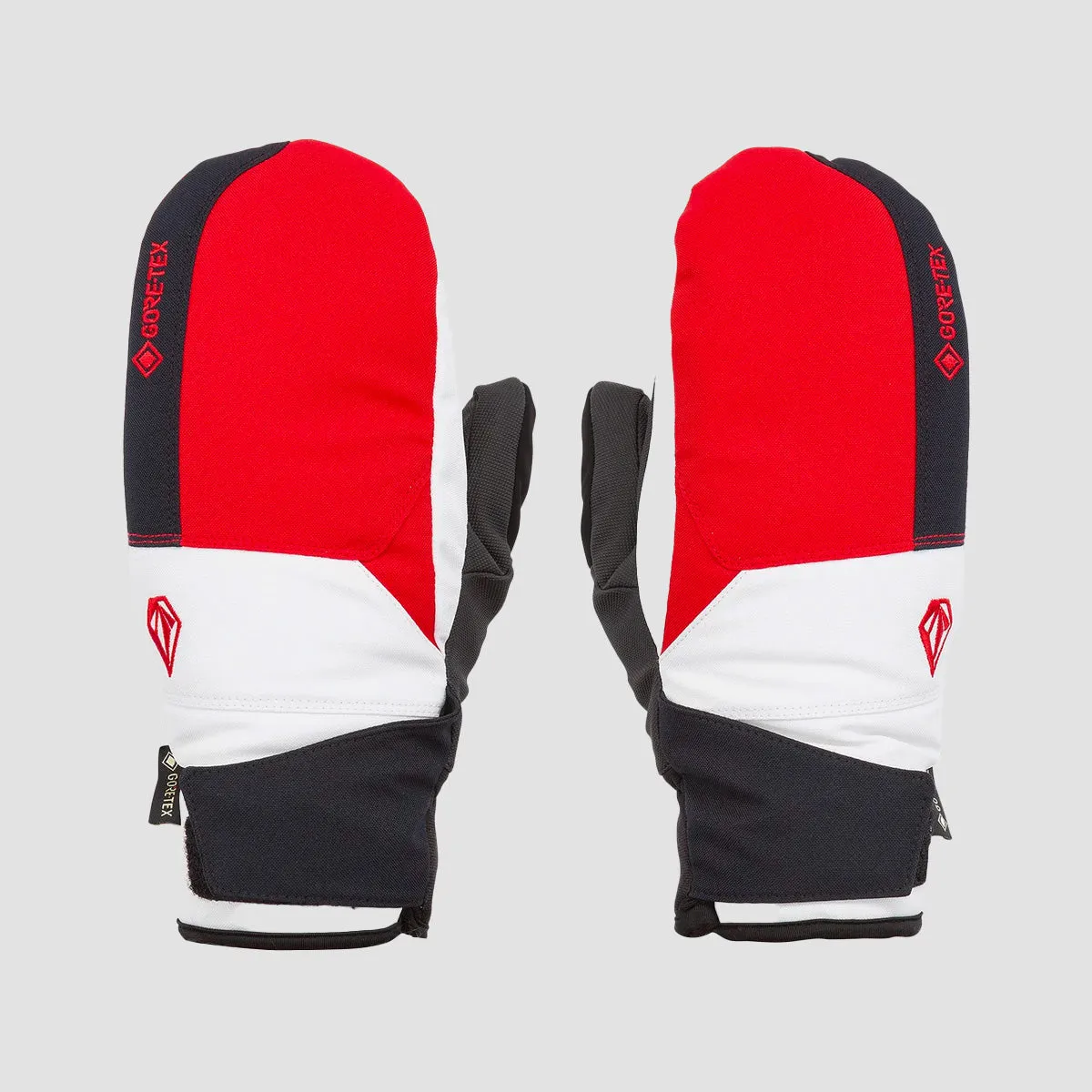 Volcom Stay Dry Gore-Tex Snow Mitts Red