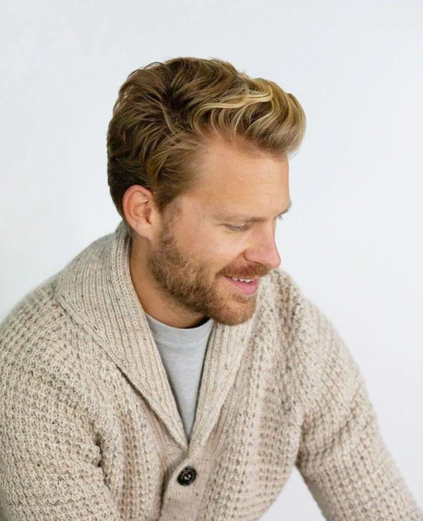 Waffle Shawl Cardigan Skiddaw