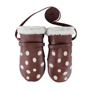 Wald Mittens | Toadstool | Burgundy Classic Leather