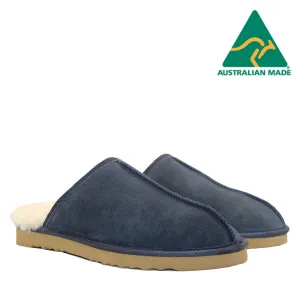 WARATAH UGG® Australian Made Premium Sheepskin Mens Scuff - Navy