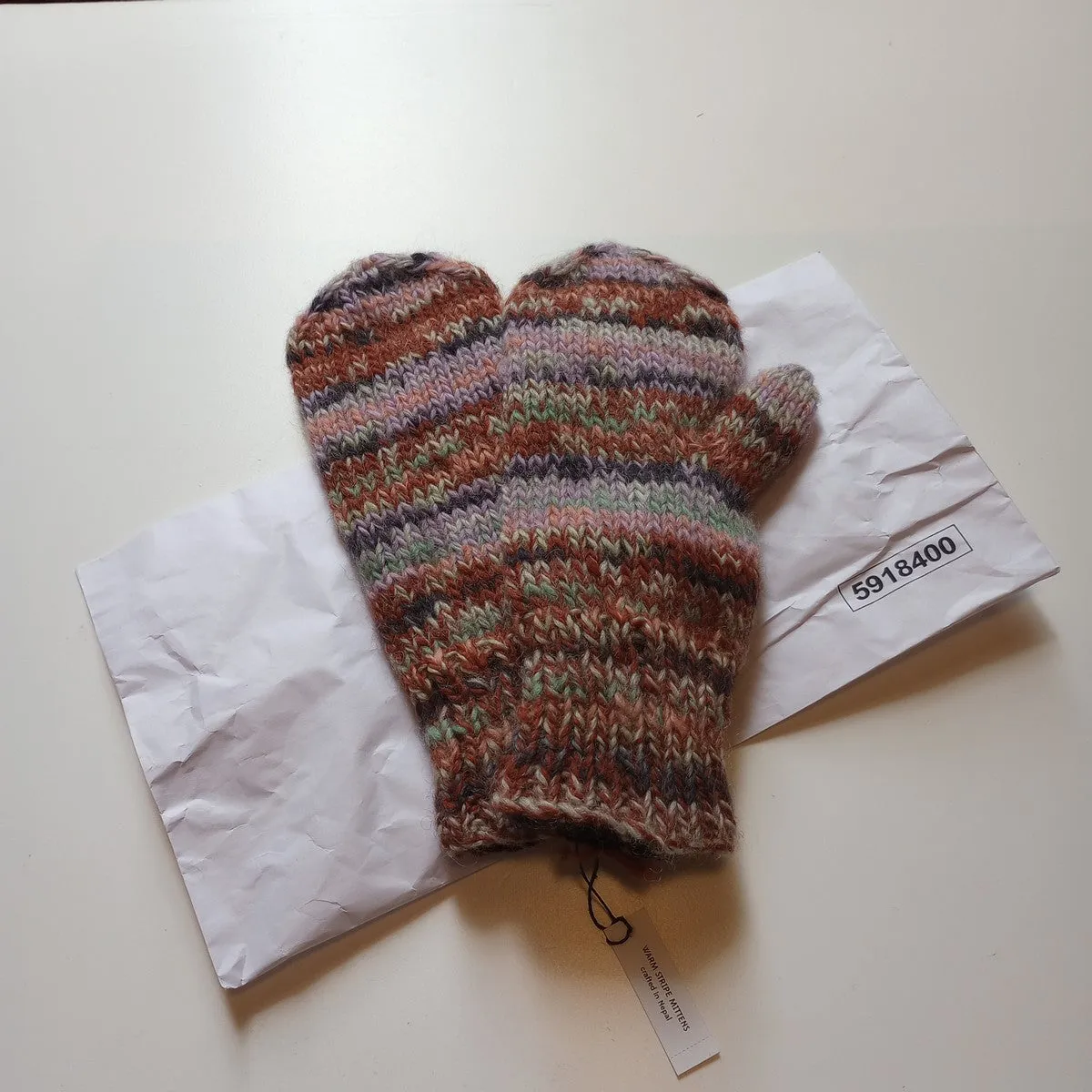 Warm Stripe Mittens