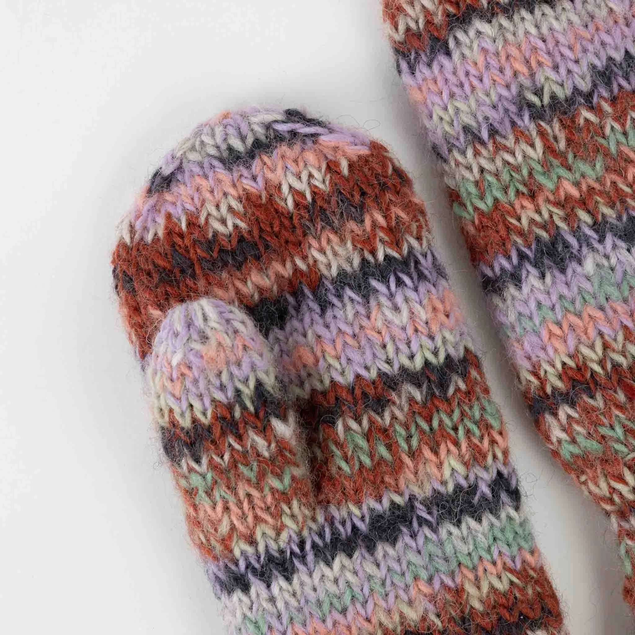 Warm Stripe Mittens
