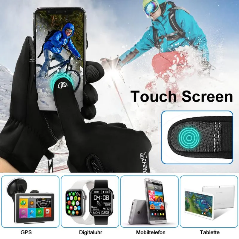 Waterproof Gloves For Skiing, Cycling , And Biking The Winter Great Outdoors