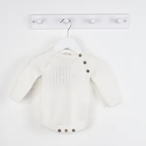 Wedoble White Chunky Knit Shortie