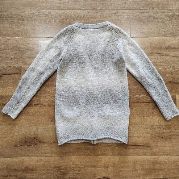 Wilfred long sleeve button front chunky knit alpaca wool cardigan sweater large