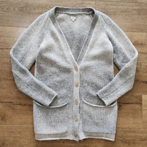 Wilfred long sleeve button front chunky knit alpaca wool cardigan sweater large