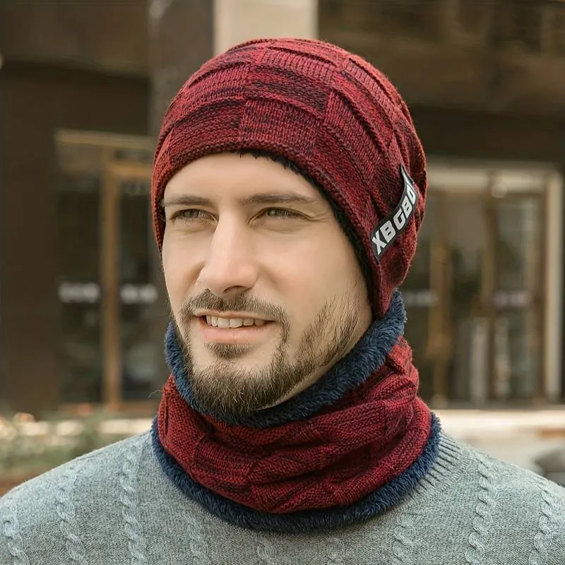 Winter Beanie Hat Scarf Set