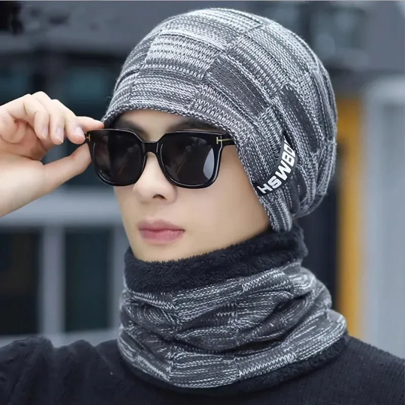 Winter Beanie Hat Scarf Set