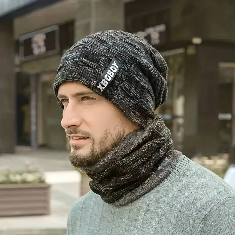 Winter Beanie Hat Scarf Set