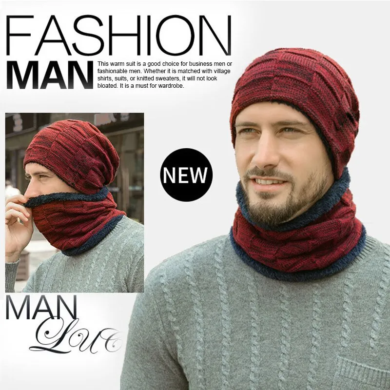 Winter Beanie Hat Scarf Set