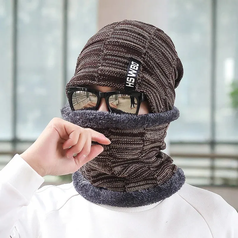 Winter Beanie Hat Scarf Set