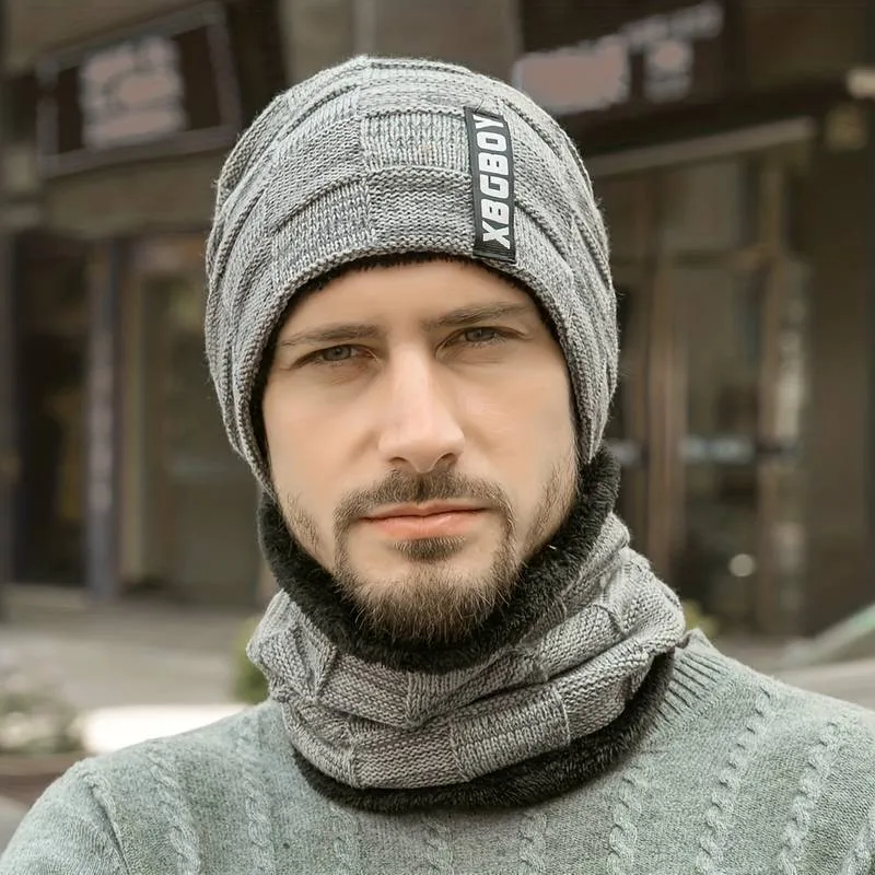 Winter Beanie Hat Scarf Set