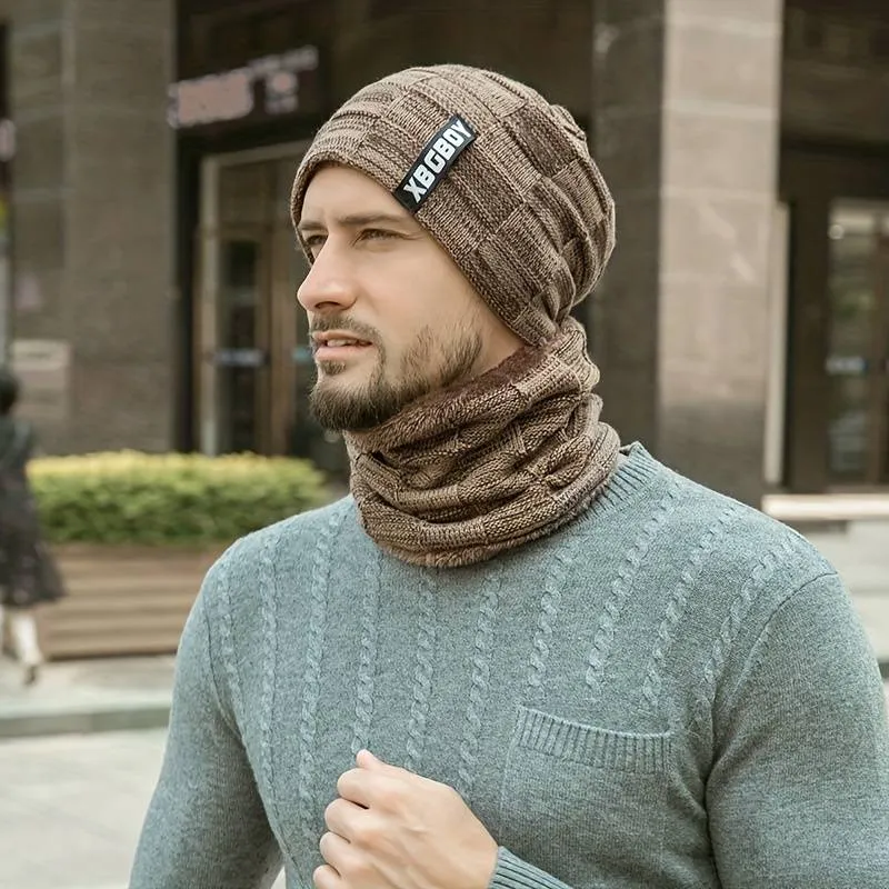 Winter Beanie Hat Scarf Set