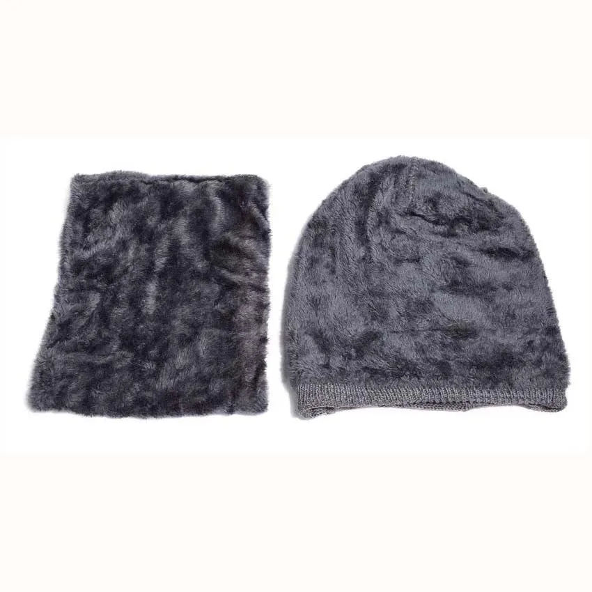 Winter Beanie Hat Scarf Set