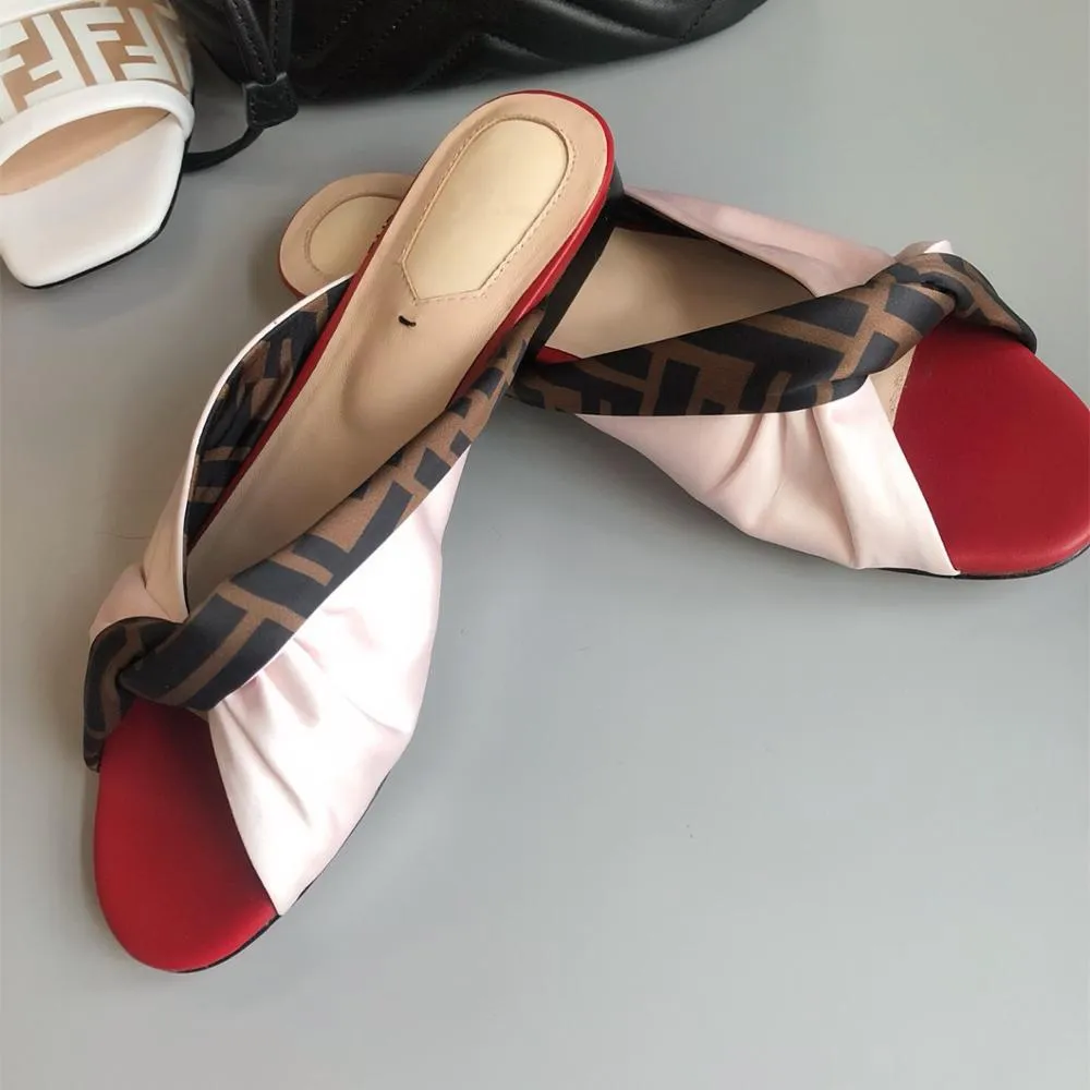 Women Summer Sexy Slippers Silk Butterfly