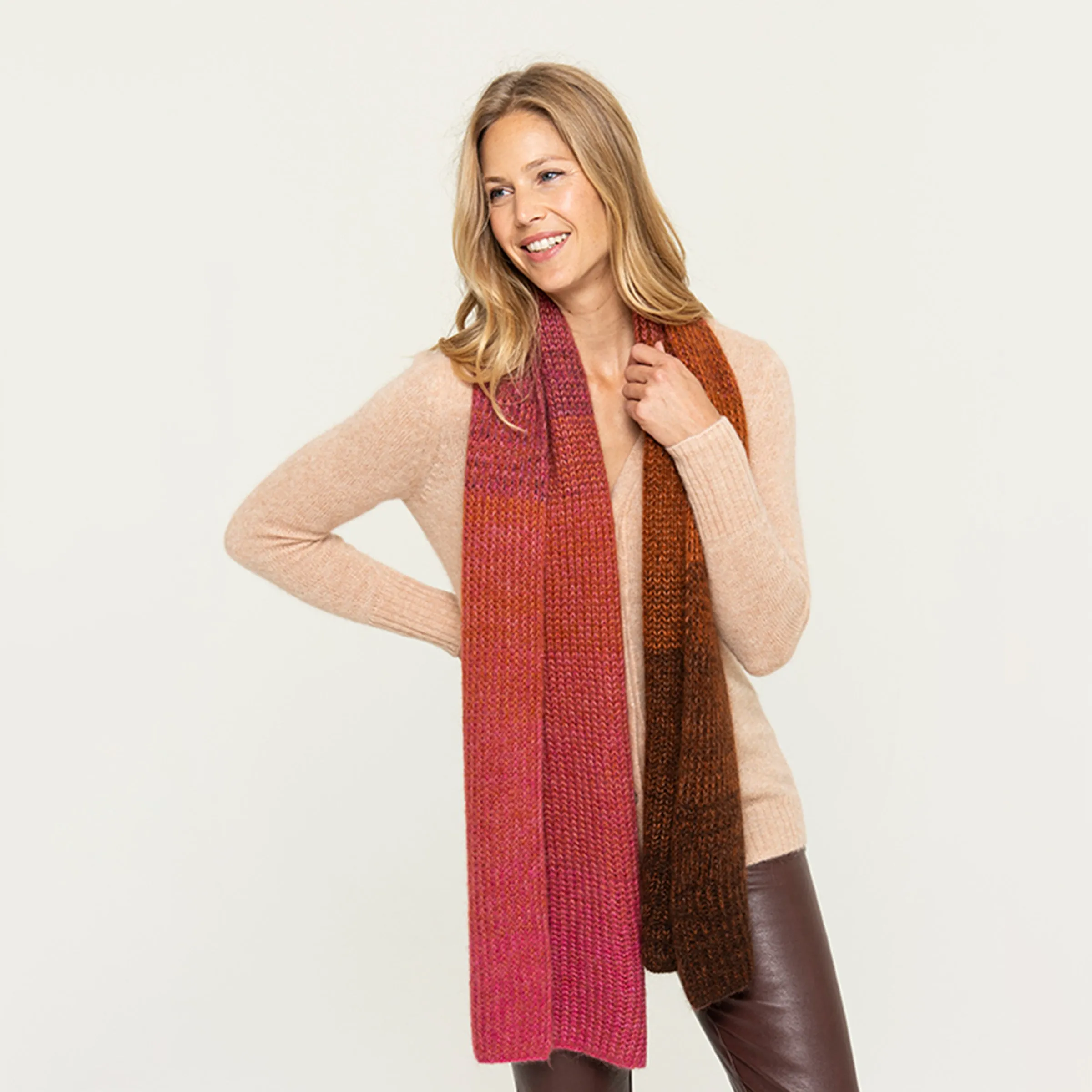 Women's Color Block Scarf