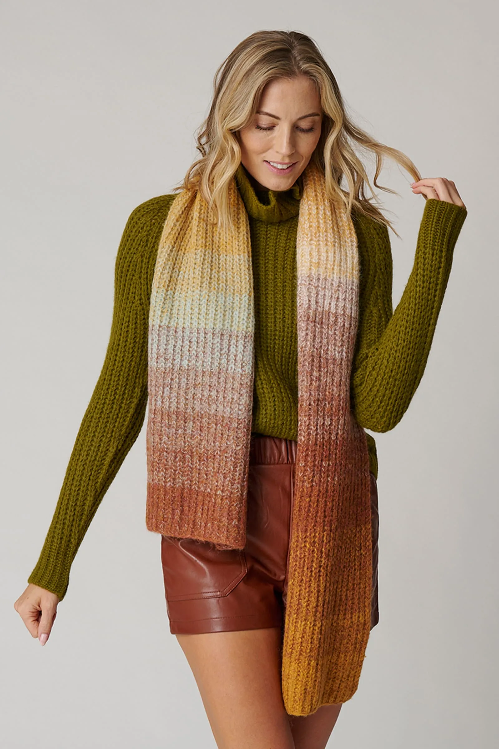 Women's Color Block Scarf