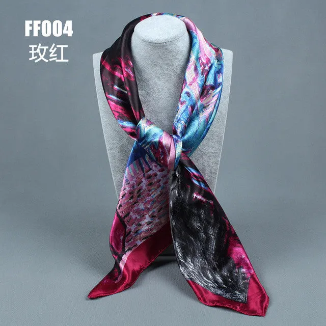 Women's Fashion Flower Pattern Polyester Scarves - 10 Colours