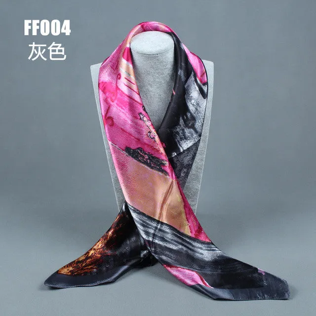 Women's Fashion Flower Pattern Polyester Scarves - 10 Colours