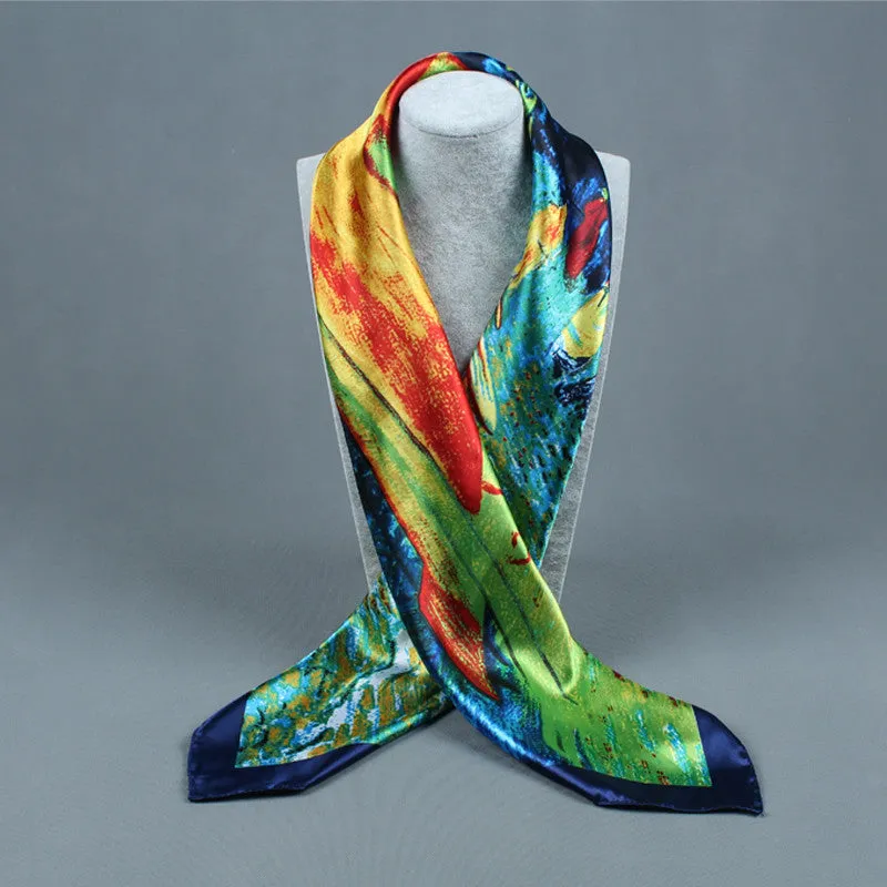 Women's Fashion Flower Pattern Polyester Scarves - 10 Colours