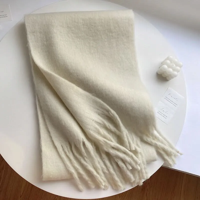 Women's Mohair Winter Scarf – Thick Warm Shawl