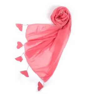 Women's Plain Georgette Stole - Tea Pink