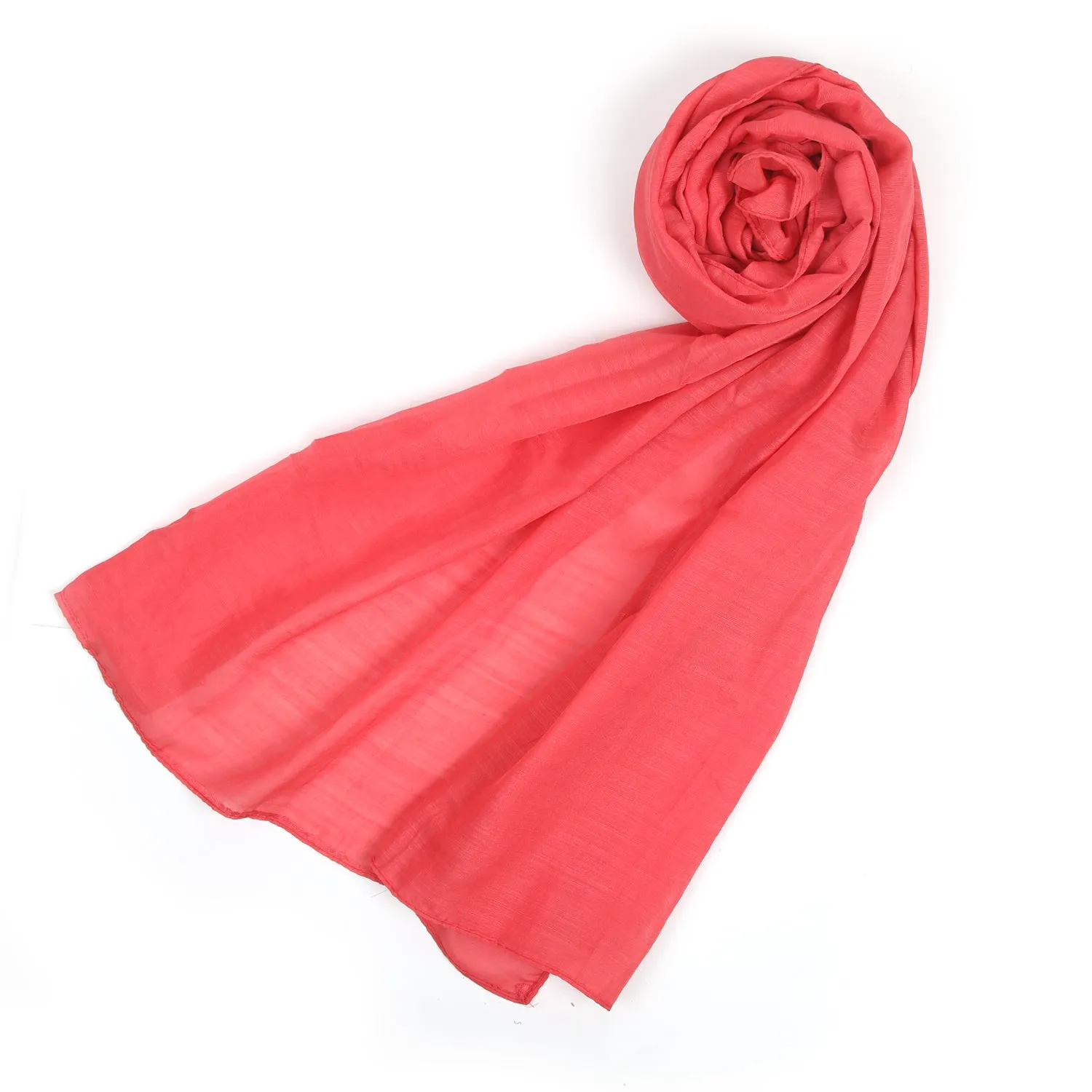 Women's Plain Turkish Stole - Red